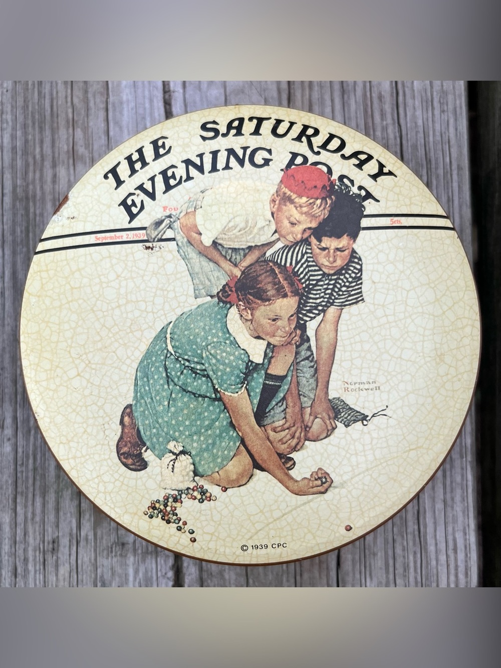 Norman Rockwell vintage tin